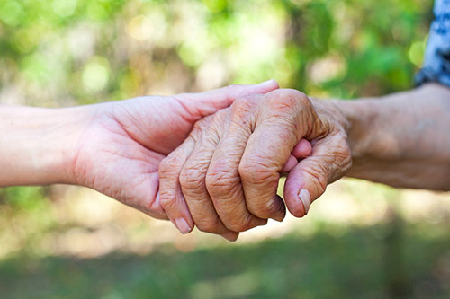 carer hands